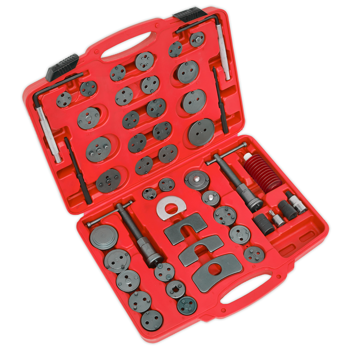 Sealey Brake Piston Wind-Back Tool Kit With Thrust Bolt Assembly 50pc VS0287