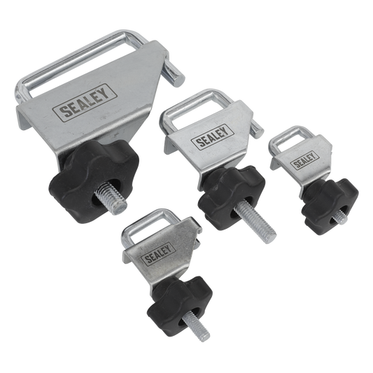 Sealey Brake & Fuel Hose Pinch Tool Set 4 Pcs Light & Compact Steel Alloy VS0301