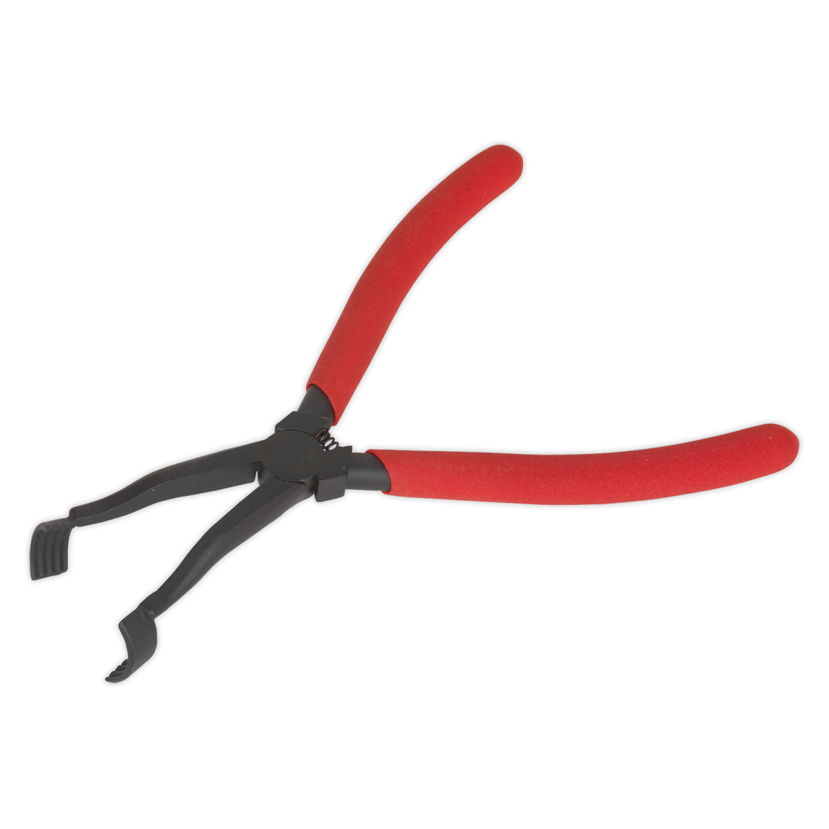 Sealey Brake Spring Washer Pliers Spring Loaded Offset Jaws - Red/Black VS0362