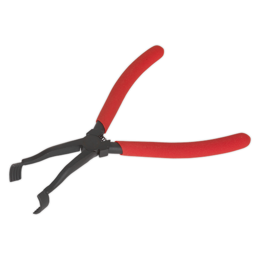 Sealey Brake Spring Washer Pliers Spring Loaded Offset Jaws - Red/Black VS0362
