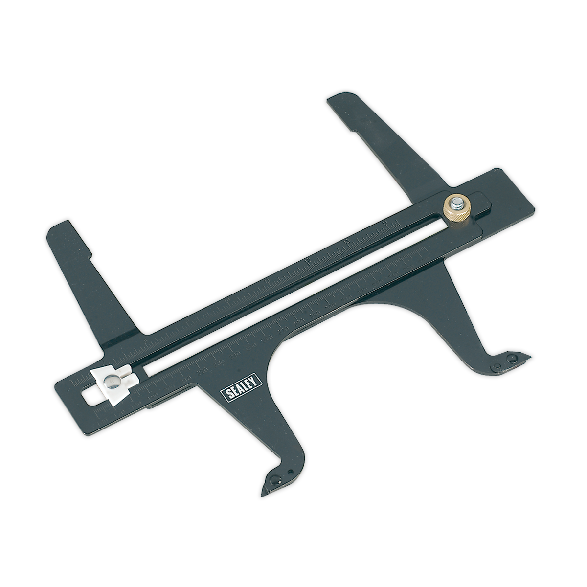 Sealey Brake Drum Wear Gauge Dual Imperial & Metric Measure Scale Black VS040