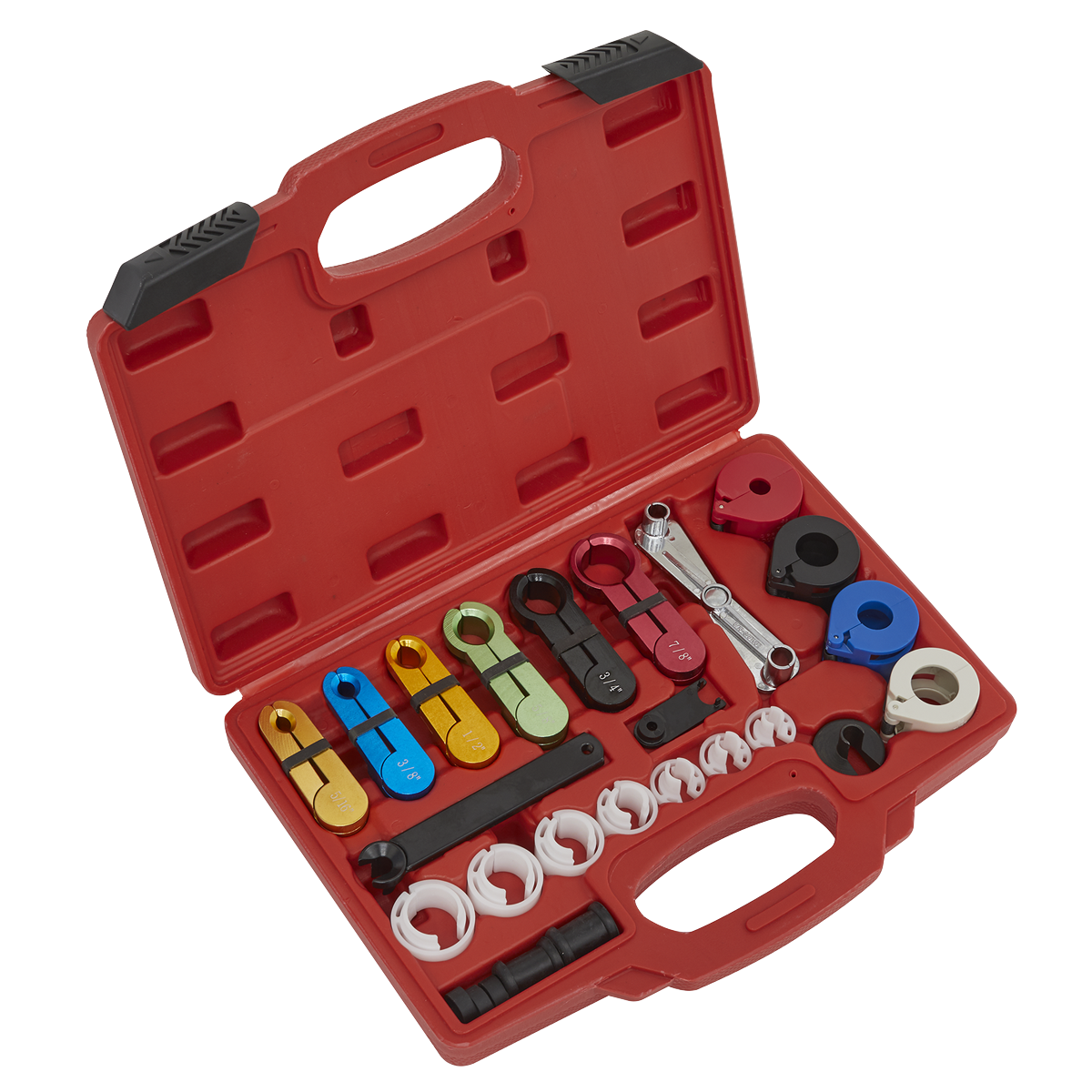 Sealey Fuel & Air Conditioning Disconnection Tool Set 21 Pcs Storage Case VS0457