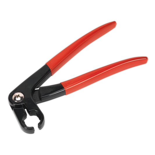 Sealey Fuel Feed Pipe Pliers Aluminium Alloy Construction - Red/Black VS0458