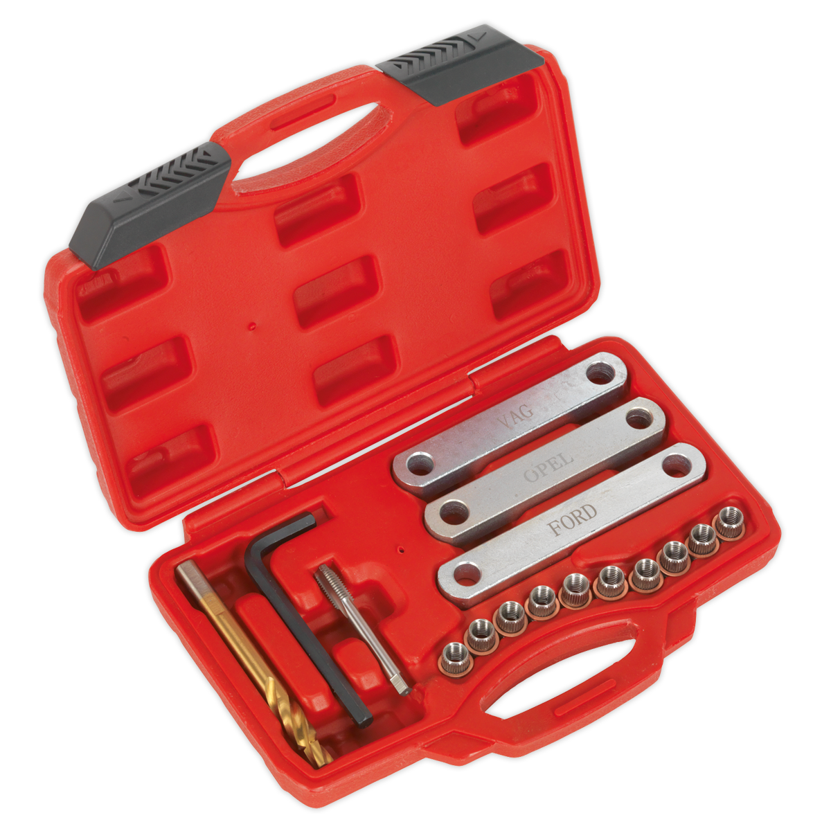 Sealey Brake Calliper Thread Repair Kit With Three Alignment Plates VS0462