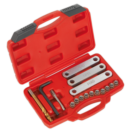 Sealey Brake Calliper Thread Repair Kit With Three Alignment Plates VS0462
