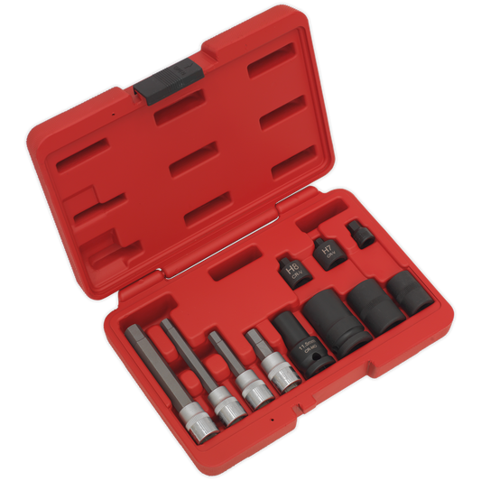 Sealey Brake Caliper Socket Set 11 Pieces - Chrome Vanadium Steel VS0465