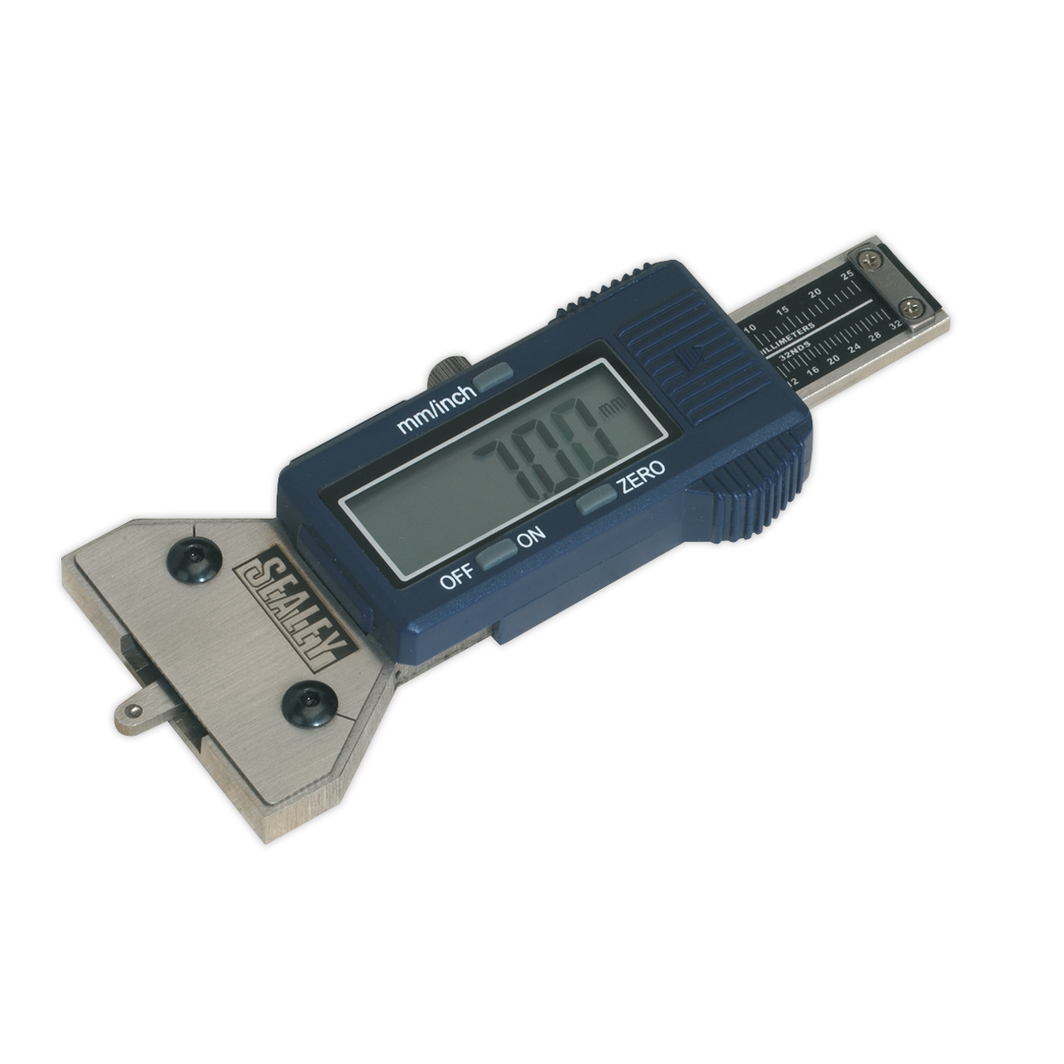 Sealey Digital Tyre Tread Depth Gauge 11mm High Figures In LCD Display VS0560