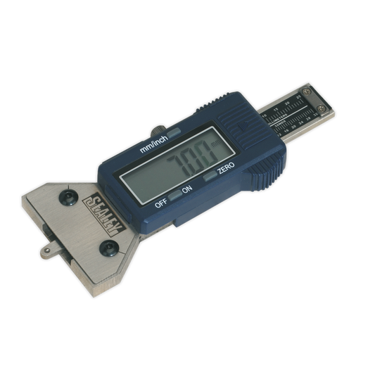 Sealey Digital Tyre Tread Depth Gauge 11mm High Figures In LCD Display VS0560