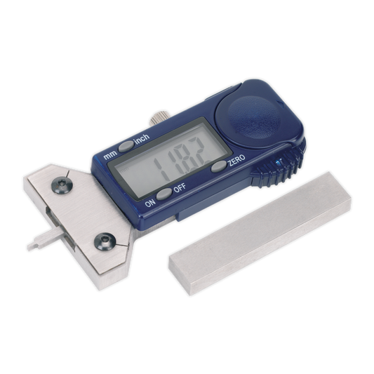 Sealey Digital Tyre Tread Depth Gauge Stainless Steel - DVSA Approved VS0563