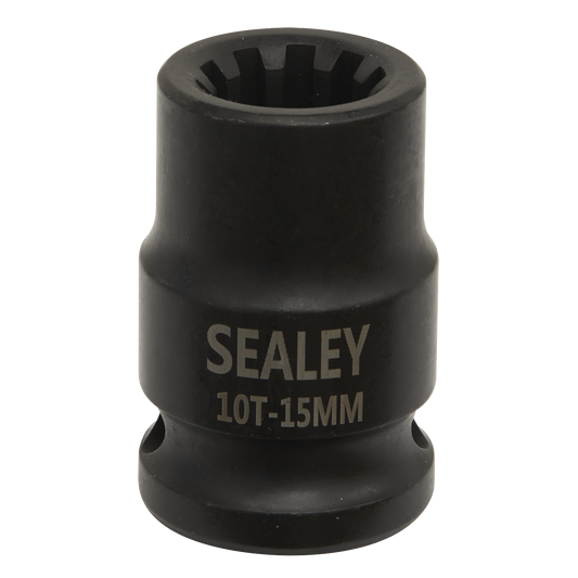 Sealey 1/2" Square Drive 15mm 10 Point Profile Brake Caliper Socket Tool VS0990