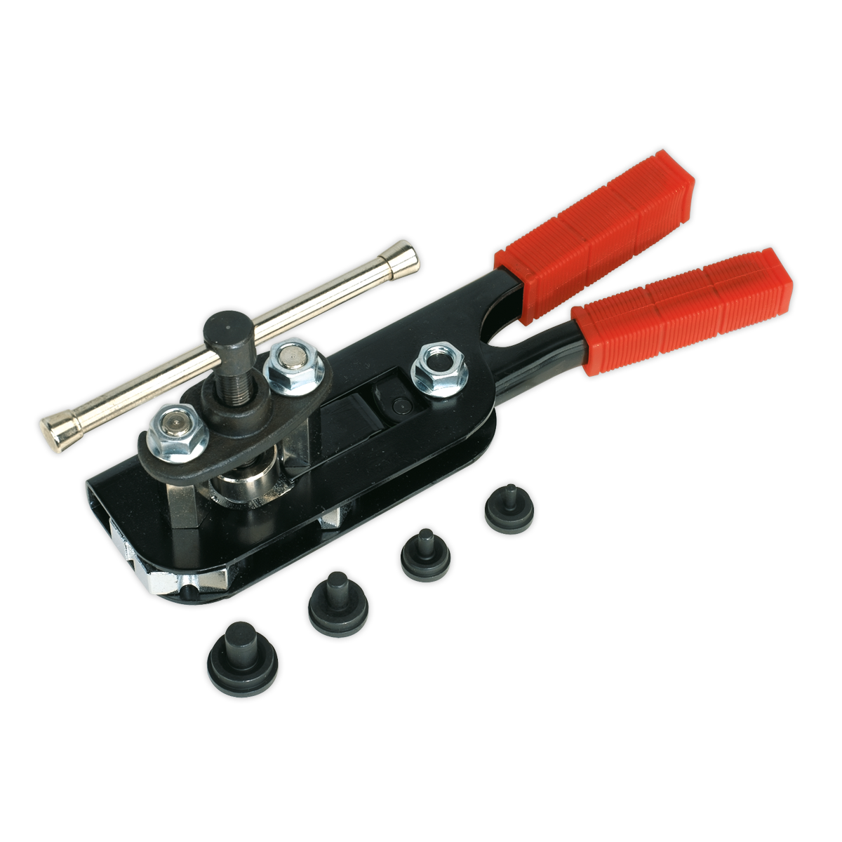 Sealey Brake Pipe Flaring Tool Kit With Compact Design - Red/Black AK5063
