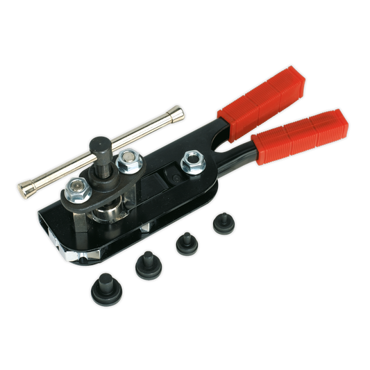 Sealey Brake Pipe Flaring Tool Kit With Compact Design - Red/Black AK5063