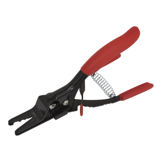 Sealey Hose Removal Pliers With Pointed Jaw Tip Locking Design - Red VS1655