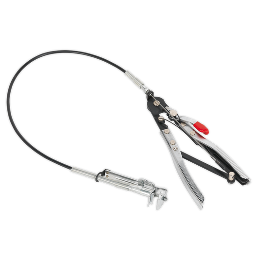 Sealey Heavy Duty Hose Clip Tool Remote Action 500mm Long Flexible Shaft VS1670