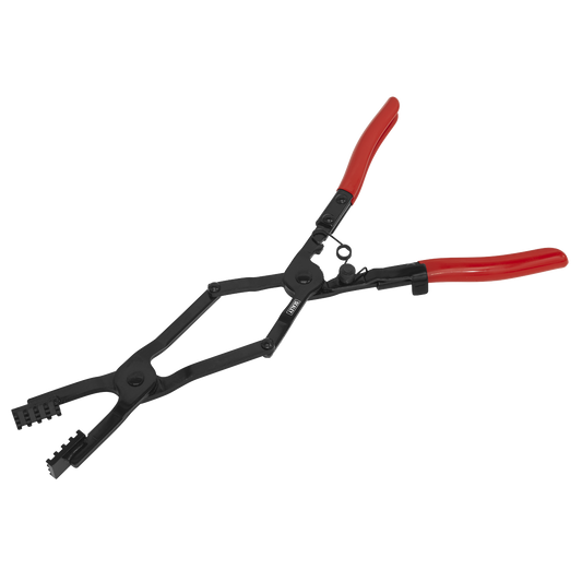 Sealey Hose Clamp Pliers Tool 430mm Double-Jointed 75mm Jaw Capacity VS1678