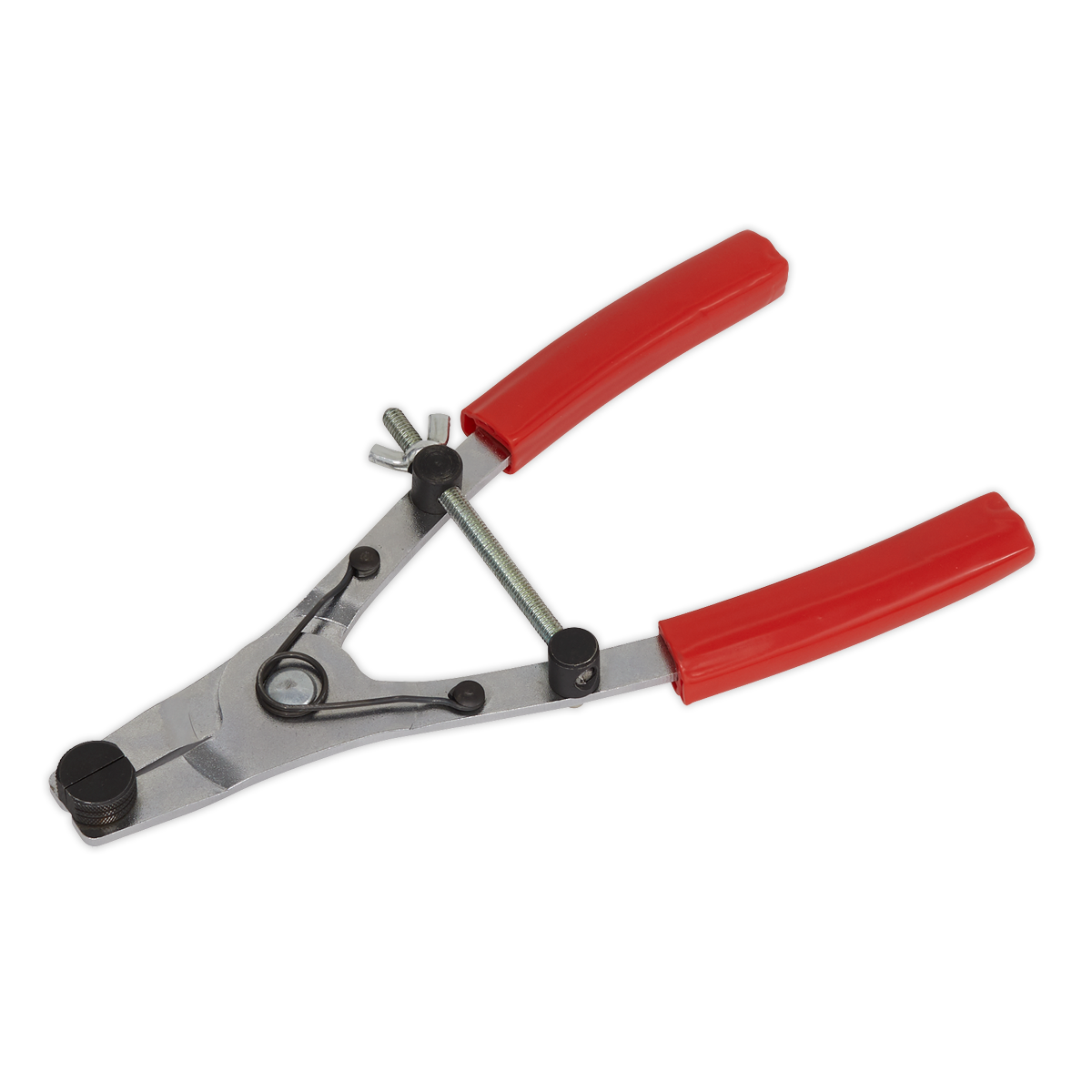 Sealey Motorcycle Brake Piston Removal Pliers With Clamp Screw Red VS1806