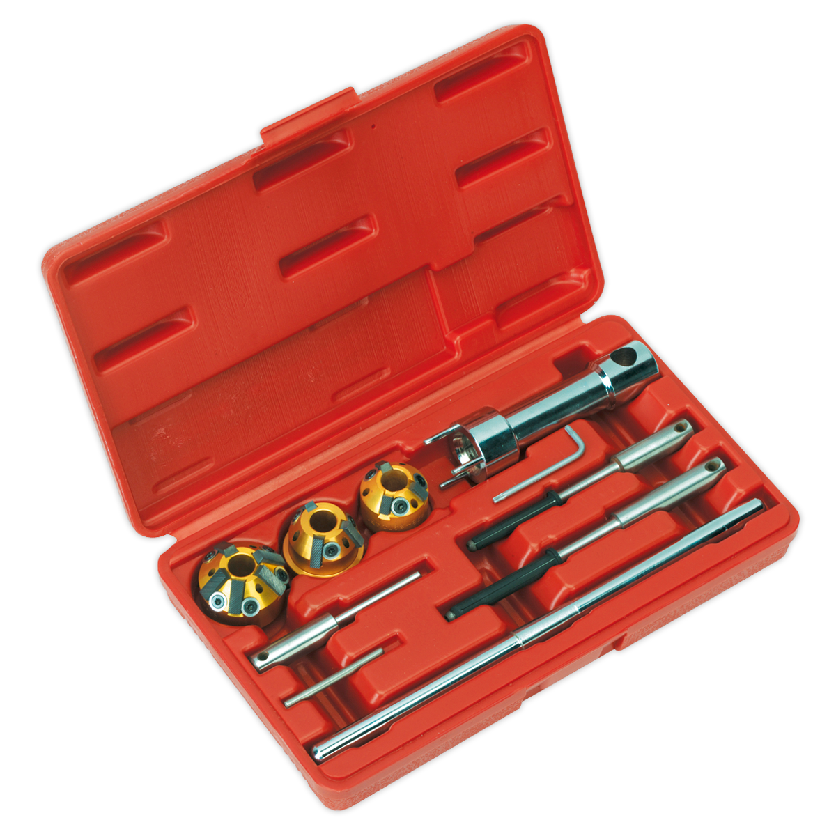 Sealey Valve Seat Cutter For Re-Cutting Inlet/Exhaust With Case 10 Pieces VS1823
