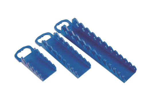 LASER 6939 Stubby Spanner Organiser Set 3-Piece Holder Tray To Sort 25 Wrenches