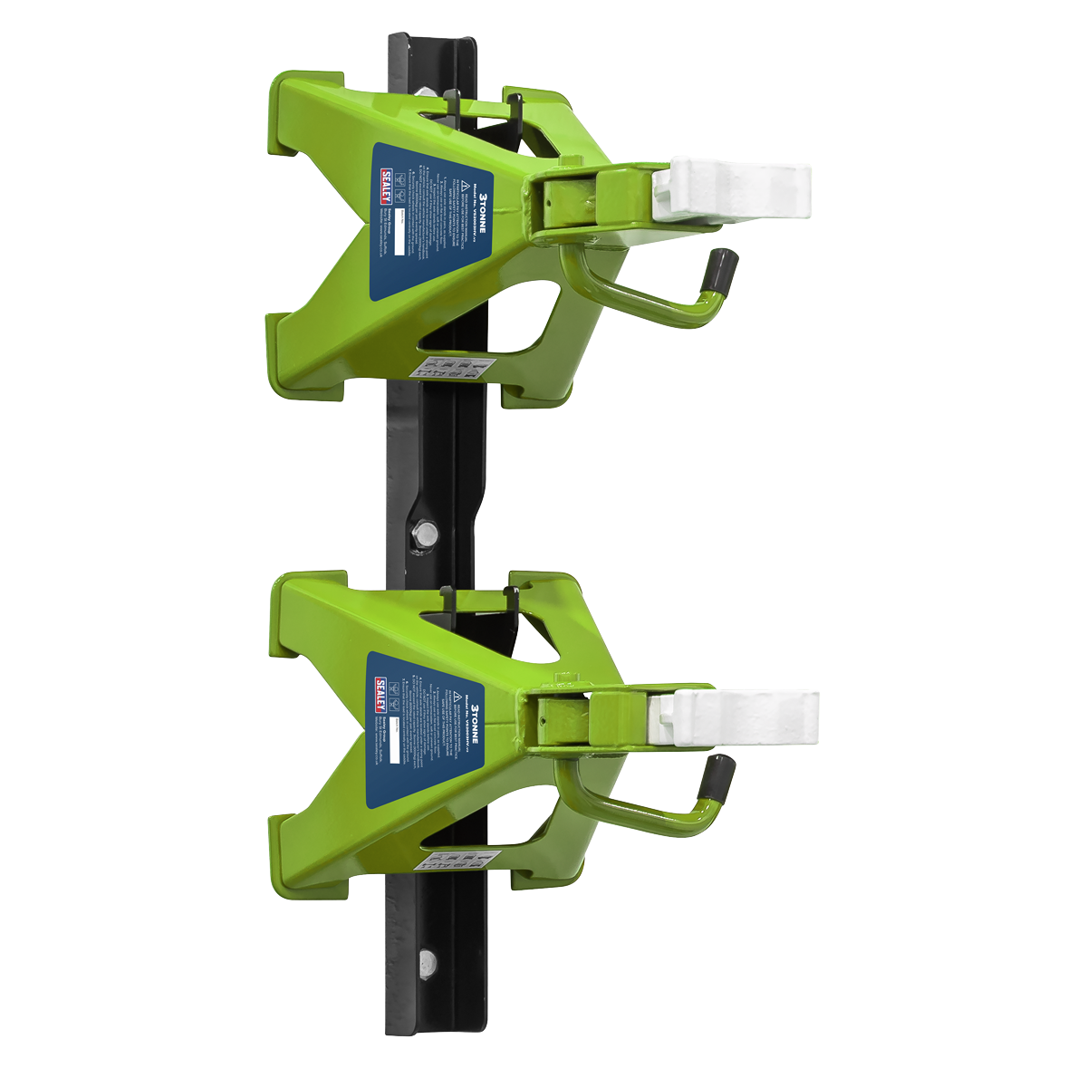 Sealey Axle Stand & Storage Rack Combo 3 Tonne Hi-Vis Green VS2003HVCOMBO