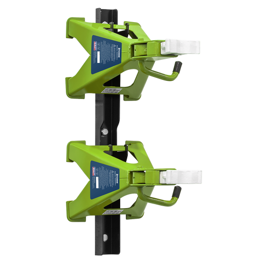 Sealey Axle Stand & Storage Rack Combo 3 Tonne Hi-Vis Green VS2003HVCOMBO