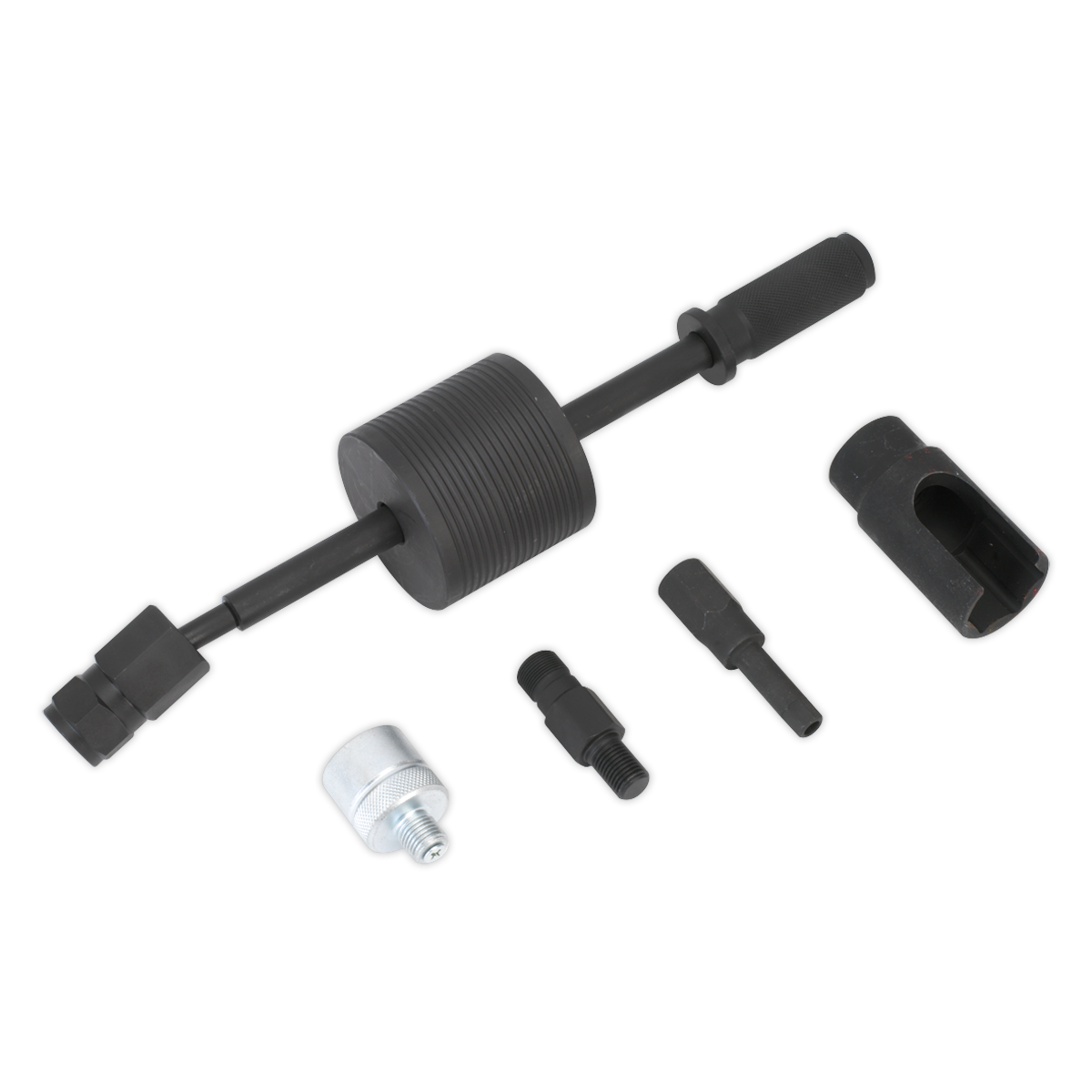 Sealey For Bosch & Delphi Diesel Injector Puller With 2 Adaptors Black VS2049