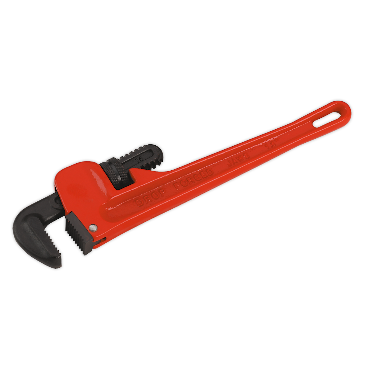 Sealey Pipe Wrench With Hanging HoleEuropean Pattern 350mm Cast Steel AK5104