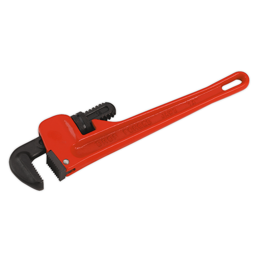 Sealey Pipe Wrench With Hanging HoleEuropean Pattern 350mm Cast Steel AK5104