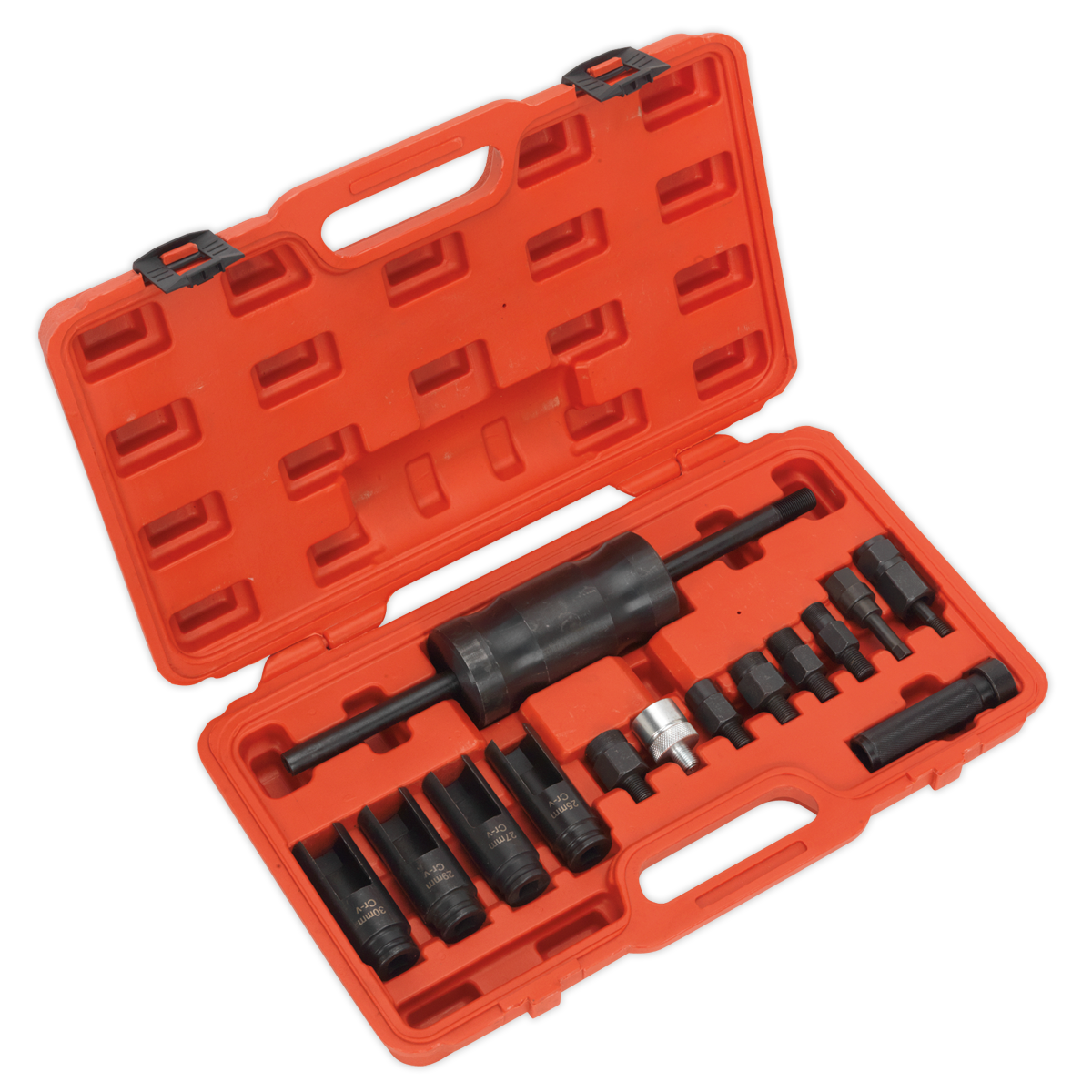 Sealey Diesel Injector Puller Set For Bosch Delphi Denso & Siemens 14pc VS2059
