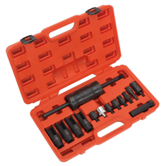 Sealey Diesel Injector Puller Set For Bosch Delphi Denso & Siemens 14pc VS2059