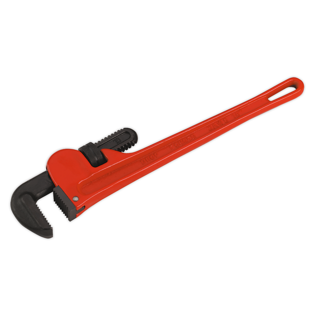 Sealey Pipe Wrench With Hanging Hole European Pattern 450mm Cast Steel AK5105