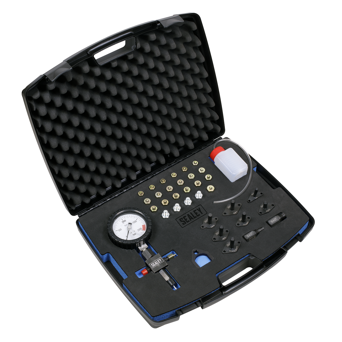 Sealey Diesel High Pressure Pump Test Kit Tool 0-2000 Bar Gauge Pressure VS216
