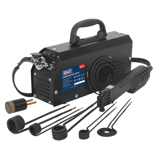 Sealey Mobile Induction Heater Supplied in Storage Case 2000W Black VS230
