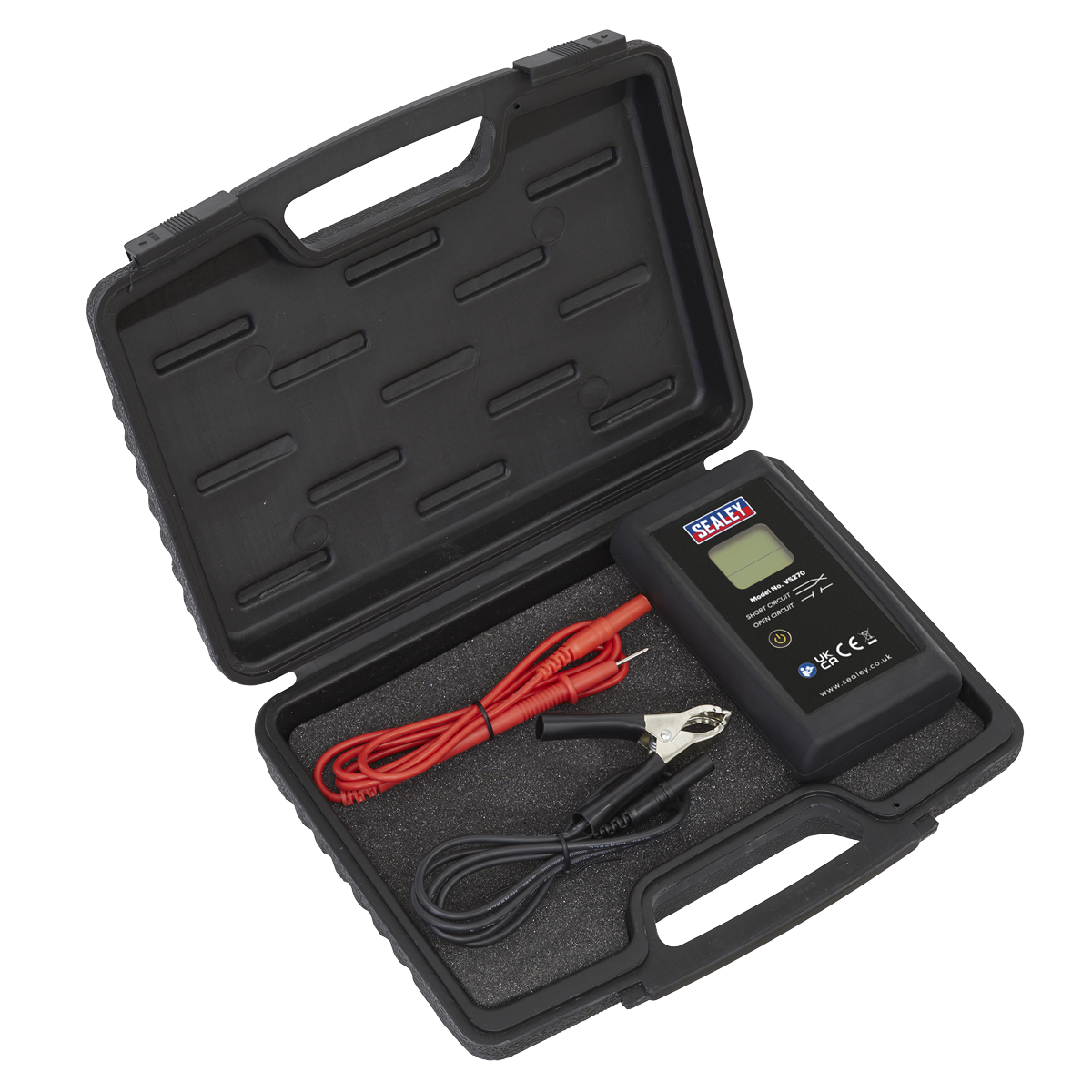 Sealey Multi Voltage Glow Plug Tester For Diesel Engines With Storage Case VS270