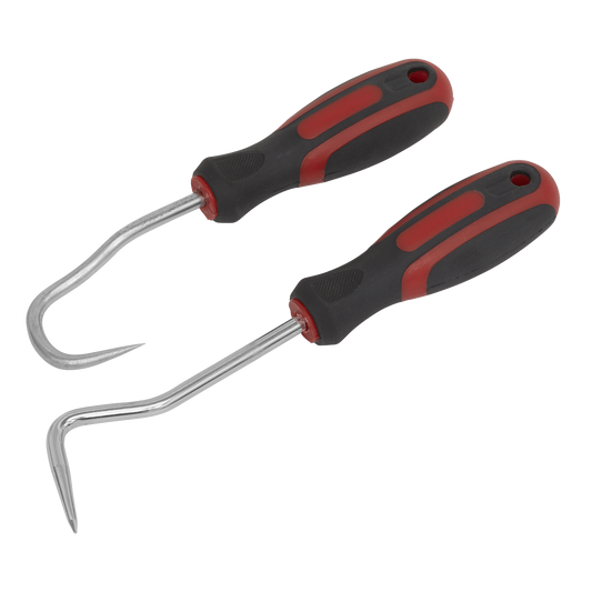 Sealey Hose Removal Hook Set With Chrome Finish Shafts - 2 Pieces VS352