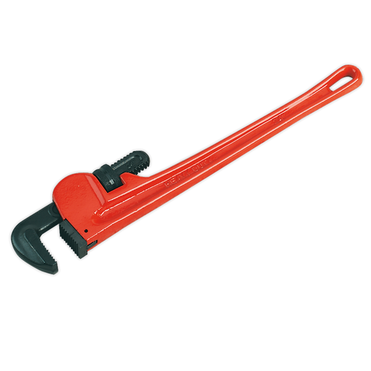 Sealey Pipe Wrench Tool European Pattern 600mm With Cast Steel Handle AK5112