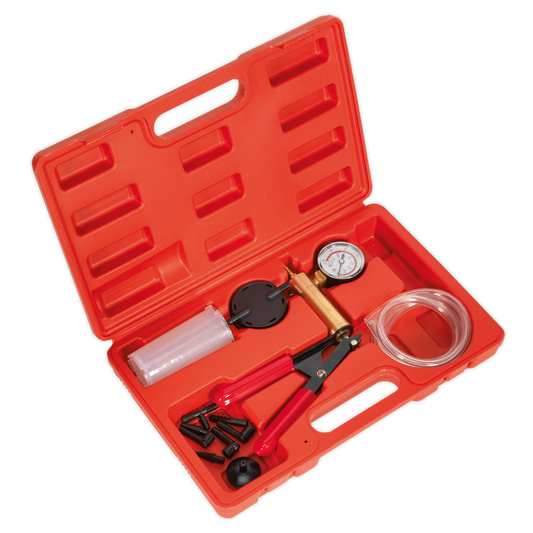 Sealey Multifunction Vacuum Tester & Brake Bleeding Kit With Gauge VS402