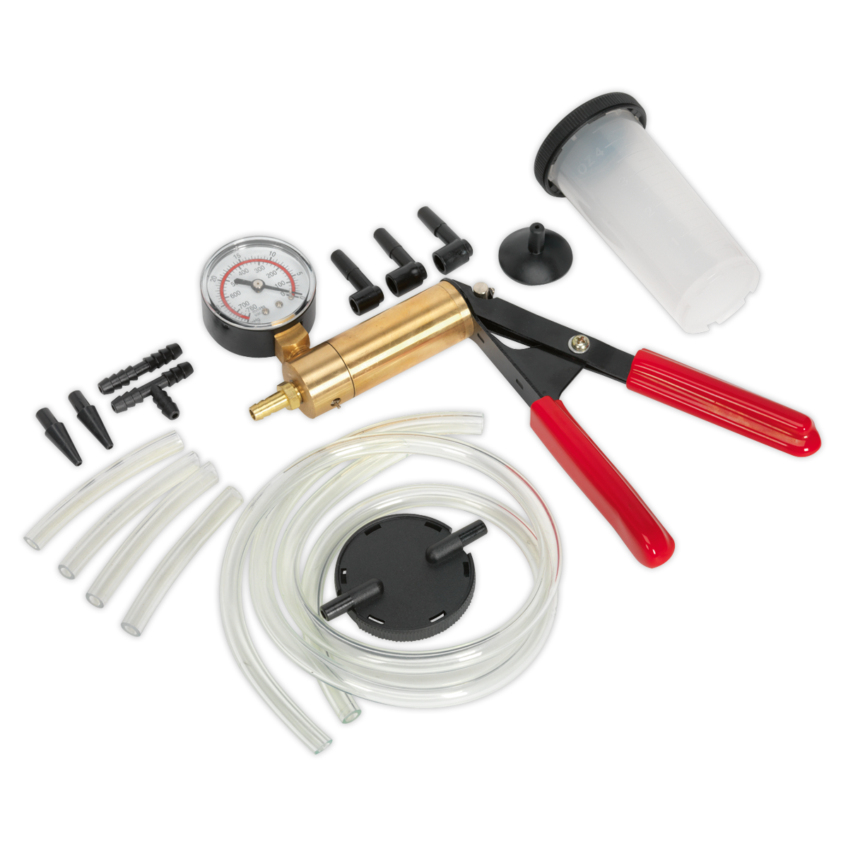 Sealey Vacuum Tester & Brake Bleeding Kit With Brass-Bodied Vacuum Pump VS4021