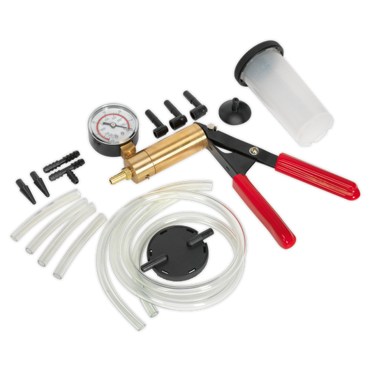 Sealey Vacuum Tester & Brake Bleeding Kit With Brass-Bodied Vacuum Pump VS4021