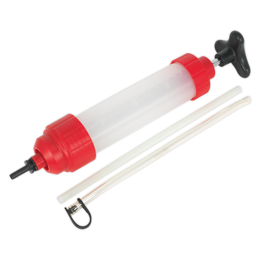 Sealey Oil Inspection Multipurpose Syringe With Viton Seal 350ml Red VS407