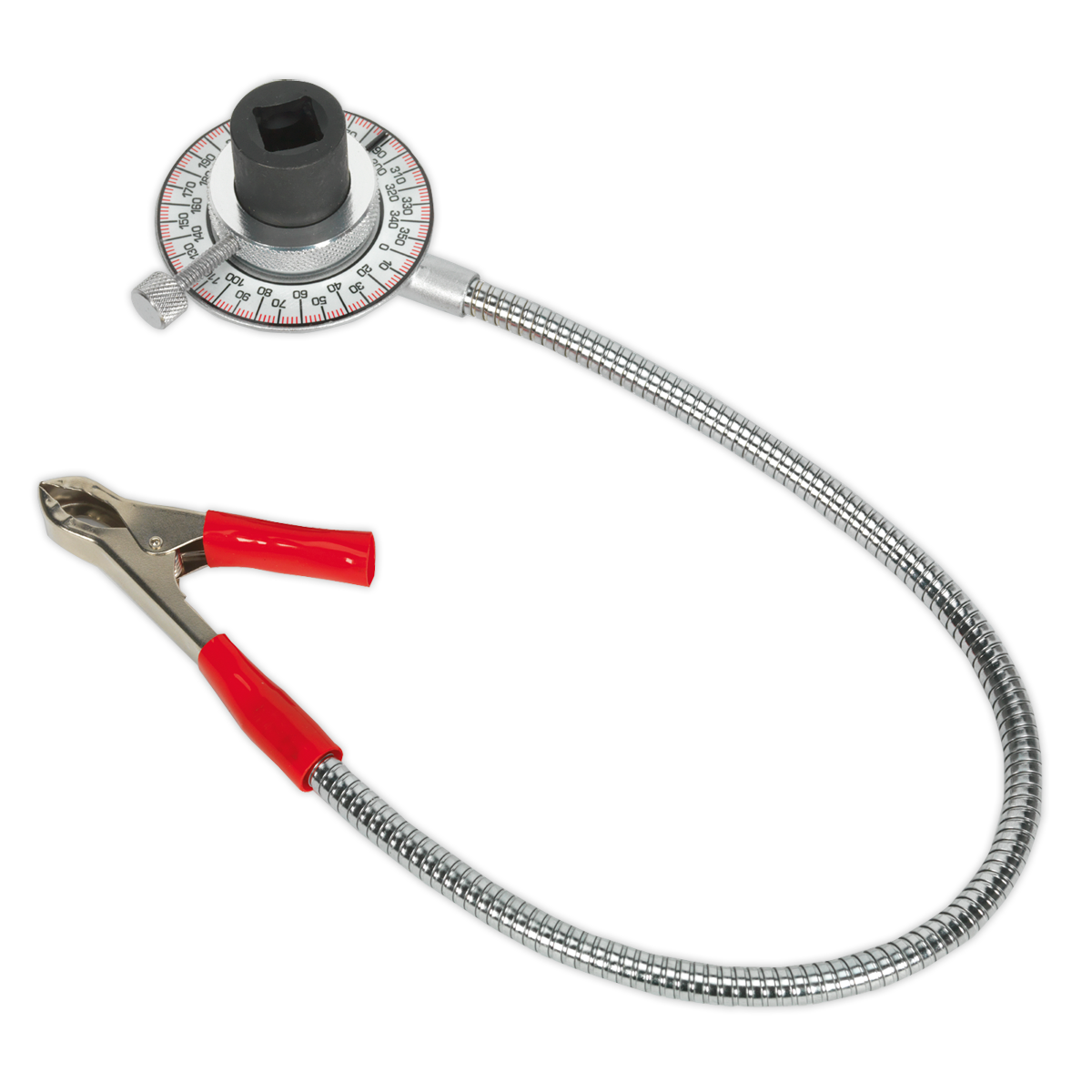 Sealey 1/2" Square Drive Clip-On Angular Torque Gauge - Steel Dial VS431