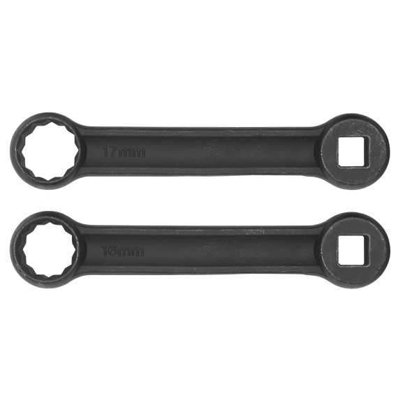 Sealey Engine Mount 12-Point Spanner 16 & 17mm 2 Pieces For Mercedes-Benz VS3005