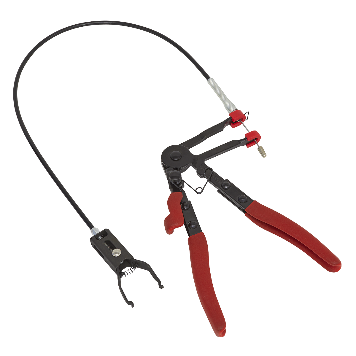Sealey Button Clip Pliers Remote Action Flexible Cable & Compact Head VS551