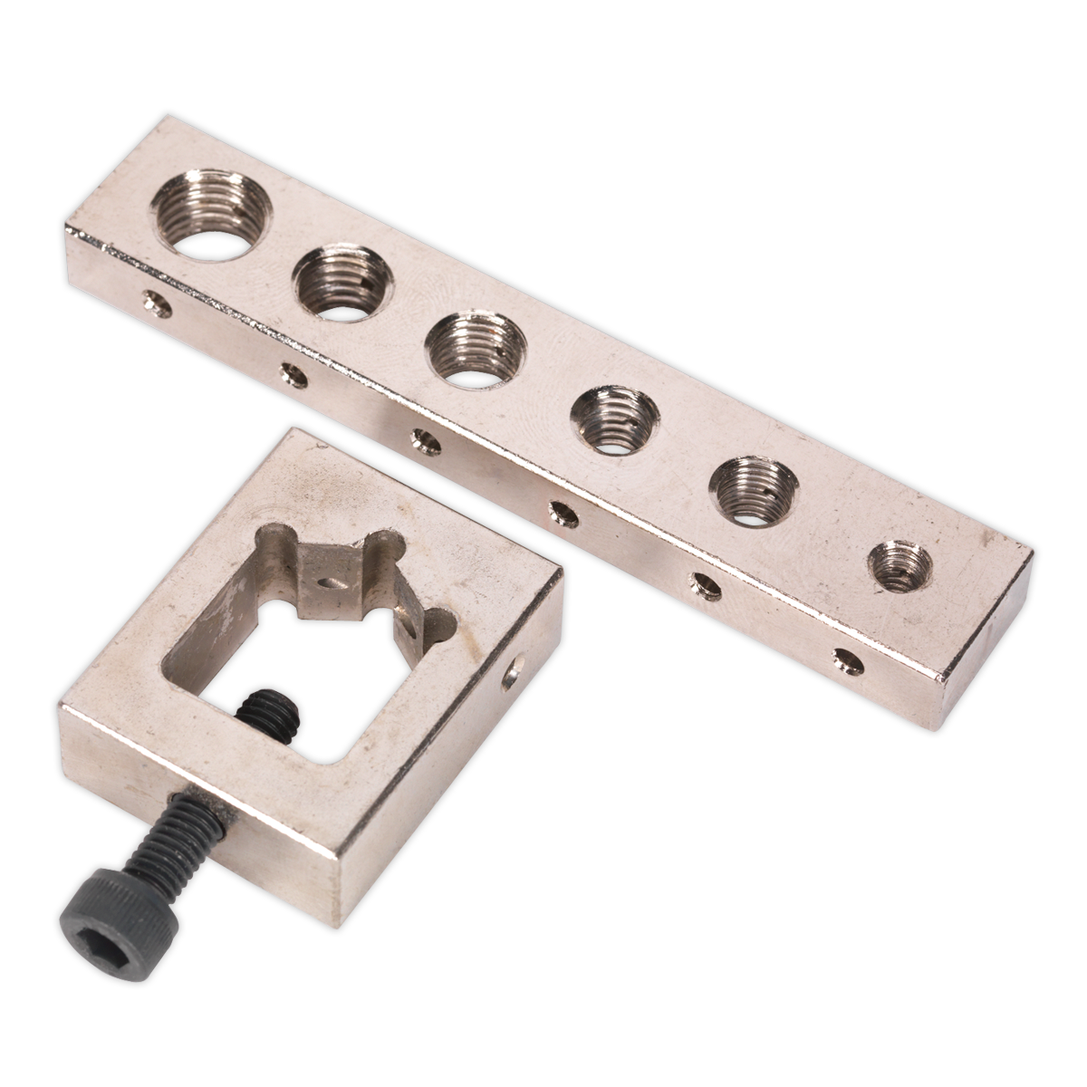 Sealey Nut/Bolt Drill Jig Compact Design Essential Race-Aay Tool Silver VS559