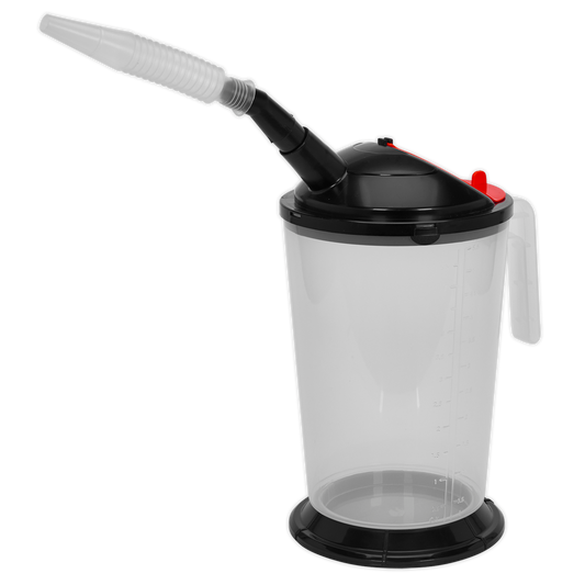 Sealey 5L Measuring Jug 5 Litre Removable Flexible Spout Oil Resistant VS563