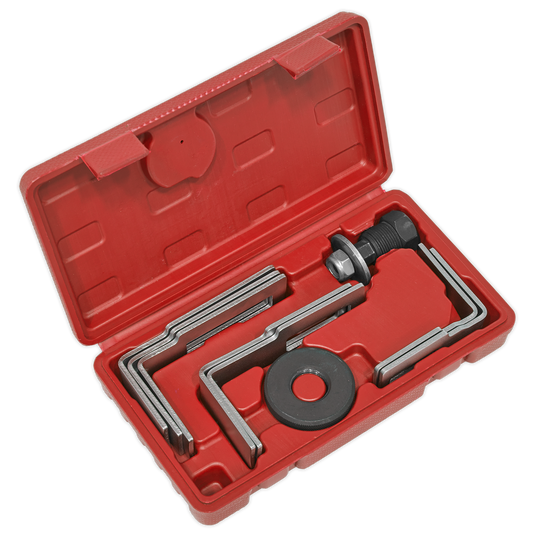 Sealey Fuel Tank Sender Spanner Set 9 Pcs 24mm Hex Drive Ø85mm To Ø170mm VS6421
