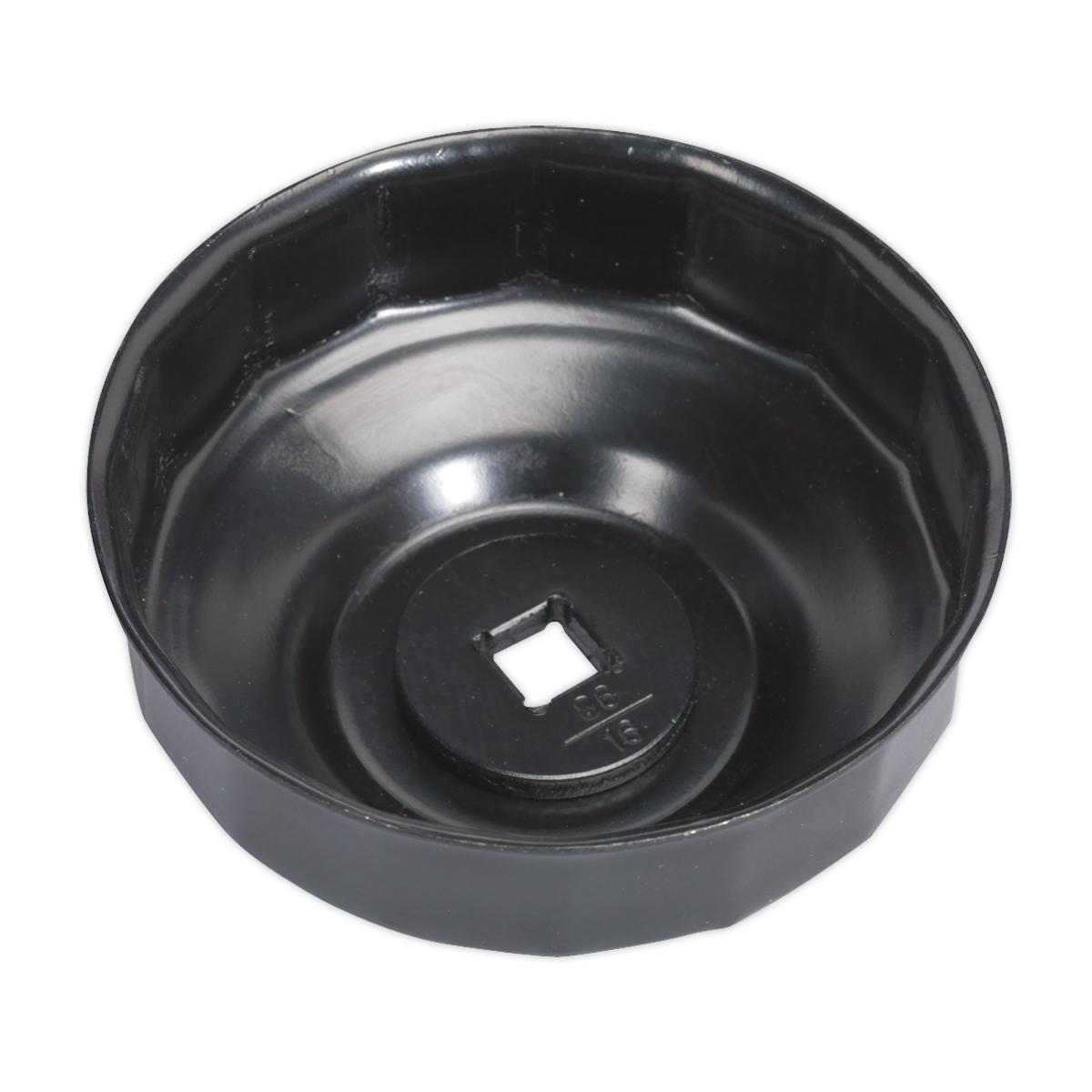 Sealey Oil Filter Cap Wrench Ø86mm x 16 Flutes Fits Volvo 3/8" VS7006.V2-16