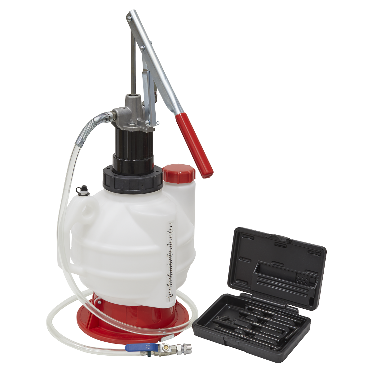 Sealey 7L Gear Oil Dispensing Unit With Fluid Control Valve 1.5m Hose VS7009