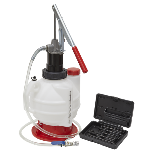 Sealey 7L Gear Oil Dispensing Unit With Fluid Control Valve 1.5m Hose VS7009