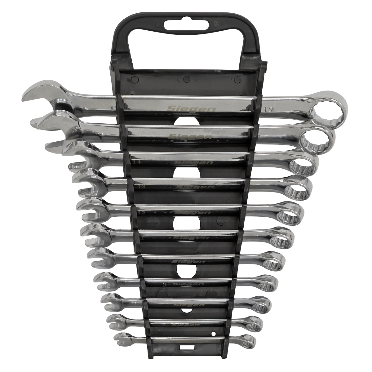 Sealey Combination Spanner Set 11 Pieces Metric 6-14mm 17-19mm Open End S0562