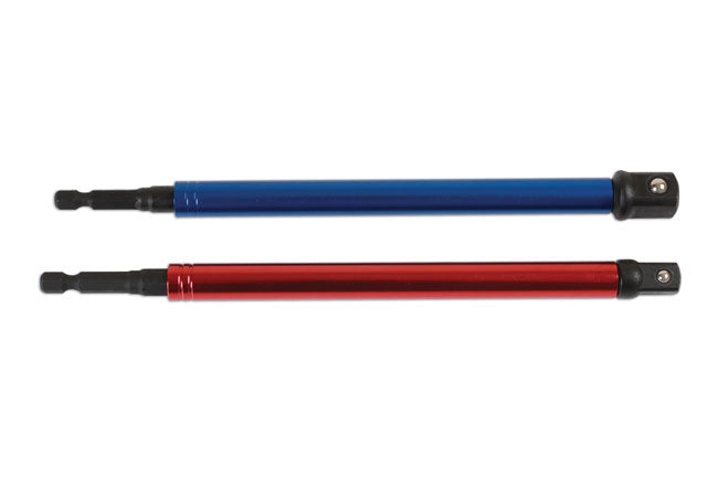 LASER 6984 Socket Adaptor Set With Rotating Sleeve 3/8 & 1/2" Inch Drive Steel